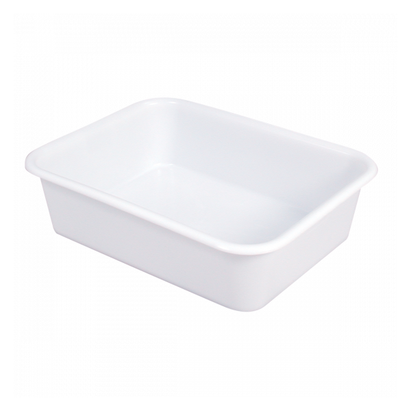 Cuvette rectangulaire profonde 20 L - blanc