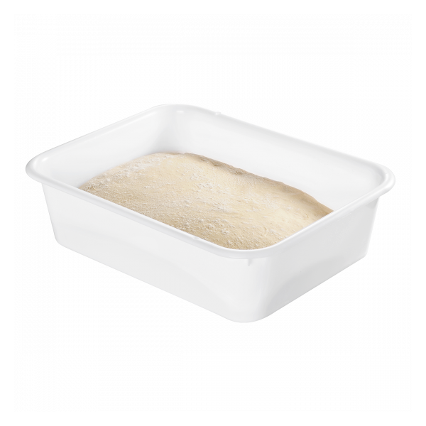 Cuvette rectangulaire profonde 20 L - blanc