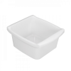 Cuvette rectangulaire profonde 16 L - blanc