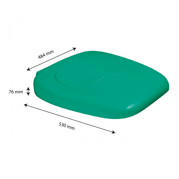 Couvercle pour support sac 120 L - vert