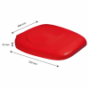 Couvercle pour support sac 120 L - rouge