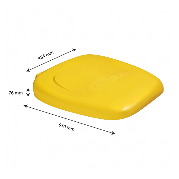 Couvercle pour support sac 120 L - jaune