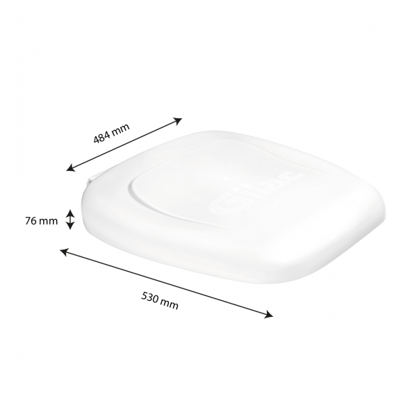 Couvercle pour support sac 120 L - blanc