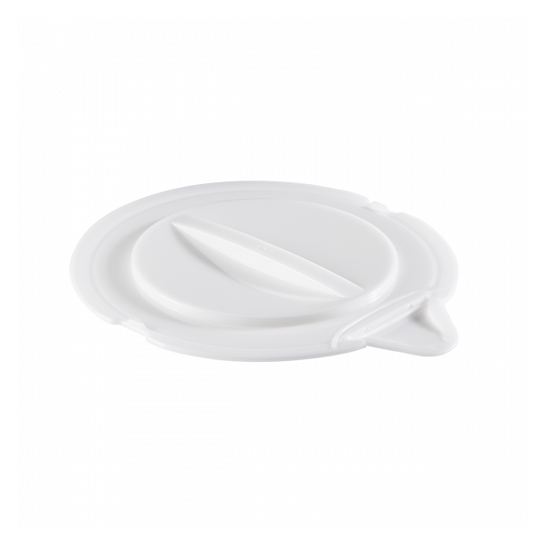 Couvercle pour seau rond avec bec verseur 12 L - blanc