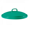 Couvercle pour poubelle ronde tri sélectif 75 L - vert