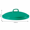 Couvercle pour poubelle ronde tri sélectif 75 L - vert