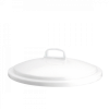 Couvercle pour poubelle ronde tri sélectif 75 L - blanc