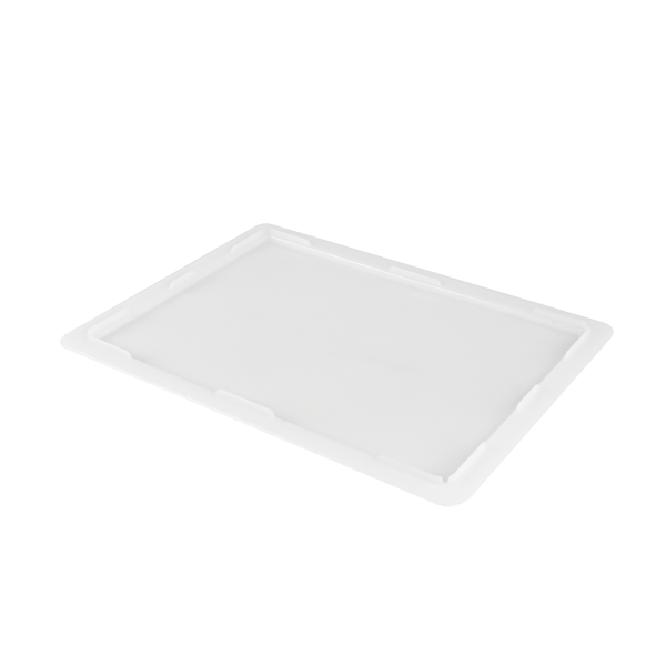 Couvercle pour demi-bac à pâtons 400 x 300 mm - blanc