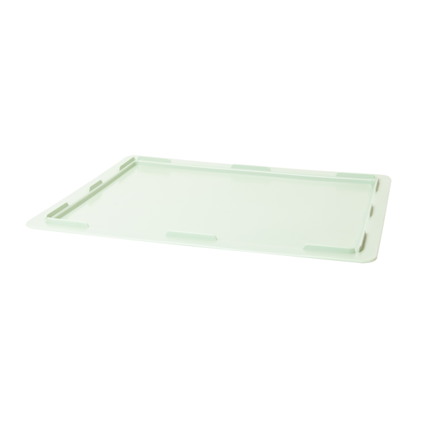 Couvercle pour demi bac à pâtons 400 x 300 x 30 mm - vert amande
