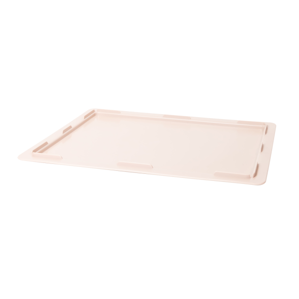 Couvercle pour demi bac à pâtons 400 x 300 x 30 mm - rose poudré