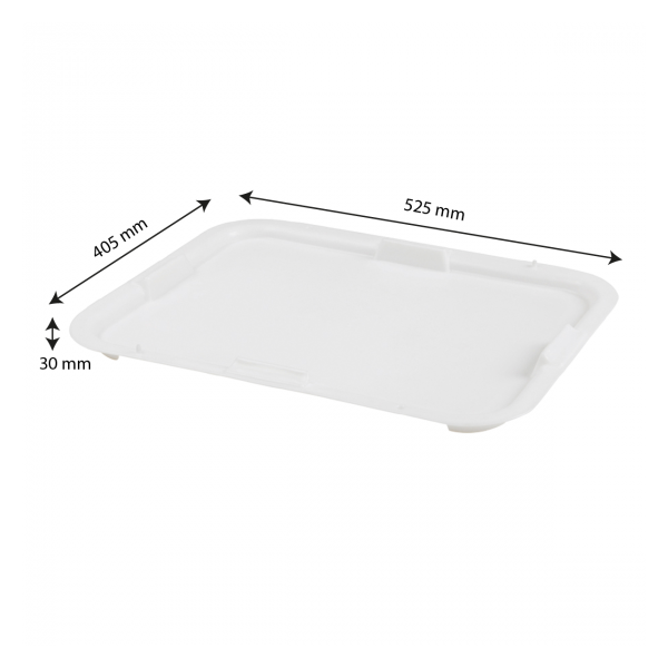 Couvercle pour cuvette rectangulaire 20 L - blanc