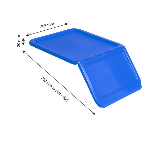 Couvercle pour bac à ingrédients 40 L et 80 L - bleu