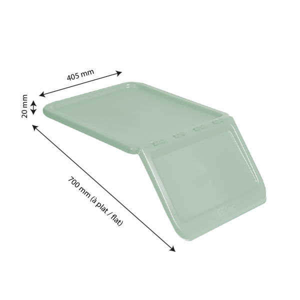 Couvercle pour bac 40 L et 80 L - vert amande