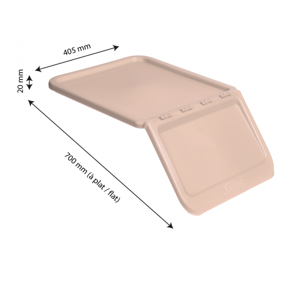 Couvercle pour bac 40 L et 80 L - rose