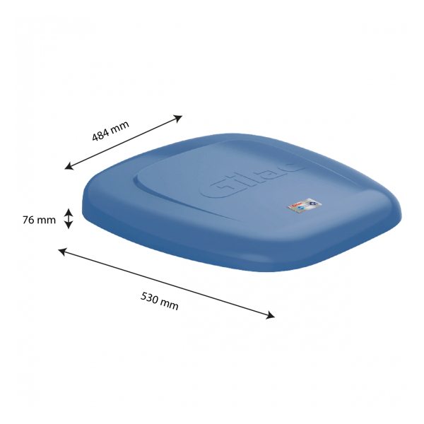 Couvercle Gilactiv® pour support sac 120 L - bleu