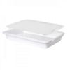 Couvercle bac à diviseuse rectangulaire 600 x 400 - 13 L - blanc