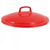 Couvercle avec poignée pour poubelle ronde tri sélectif 50 L - rouge