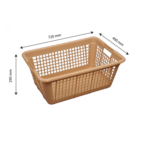 Corbeille à linge moyen modèle 100 L - sable