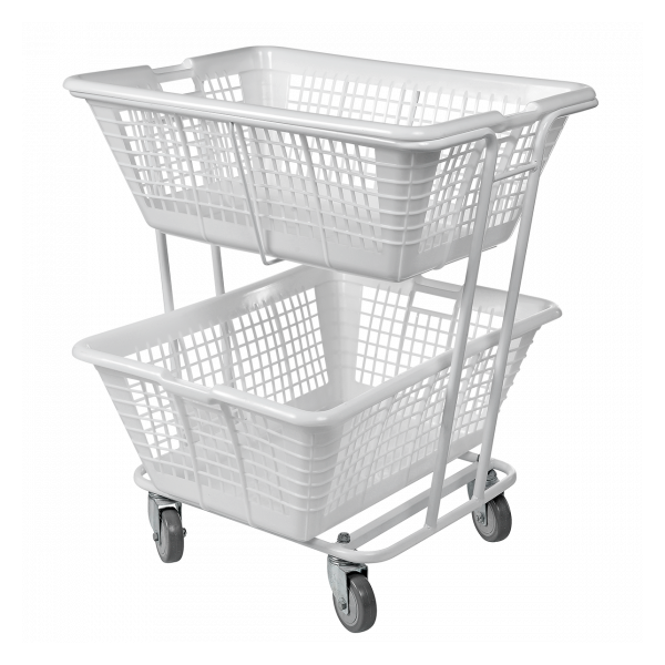 Corbeille à linge moyen modèle 100 L - blanc