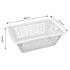 Corbeille à linge grand modèle 130 L - blanc