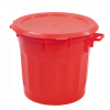 Conteneur alimentaire rond HACCP 75 L - rouge