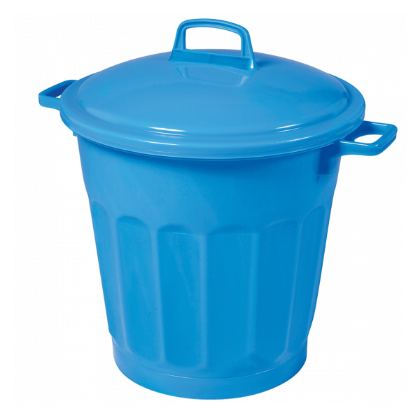 Conteneur alimentaire rond HACCP 50 L - bleu