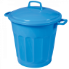 Conteneur alimentaire rond HACCP 50 L - bleu