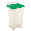 Collecteur à pédale 100 L - couvercle vert