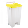 Collecteur à pédale 100 L - couvercle jaune