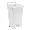 Collecteur à pédale 100 L - couvercle blanc