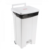 Collecteur à pédale 100 L - couvercle blanc