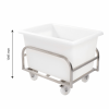 Chariot inox pour bac grand volume 500 L