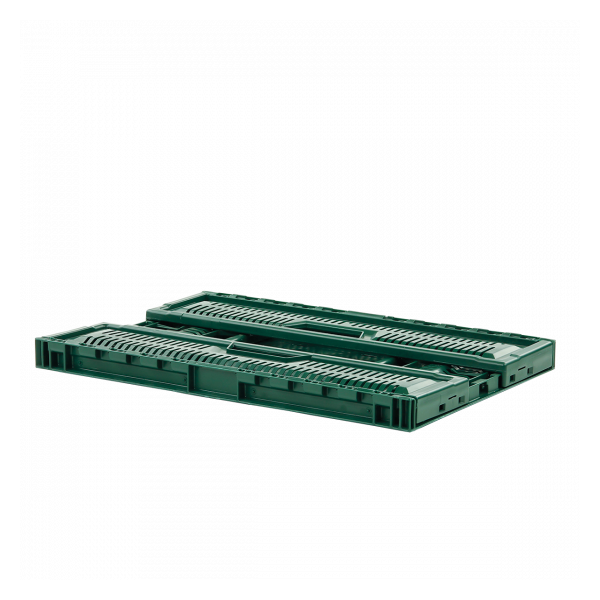 Caisse pliable empilable 600 x 400 x 190 mm 36 L - vert