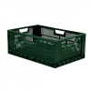 Caisse pliable empilable 600 x 400 x 235 mm 47 L - vert