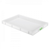 Caisse pleine biosourcée 600 x 400 x 55 mm 9 L - blanc