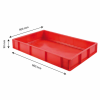 Caisse pleine 600 x 400 x 90 mm 15 L - rouge