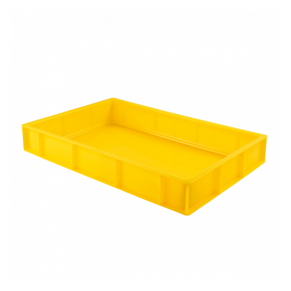 Caisse pleine 600 x 400 x 90 mm 15 L - jaune