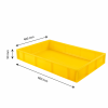 Caisse pleine 600 x 400 x 90 mm 15 L - jaune