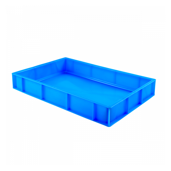 Caisse pleine 600 x 400 x 90 mm 15 L - bleu