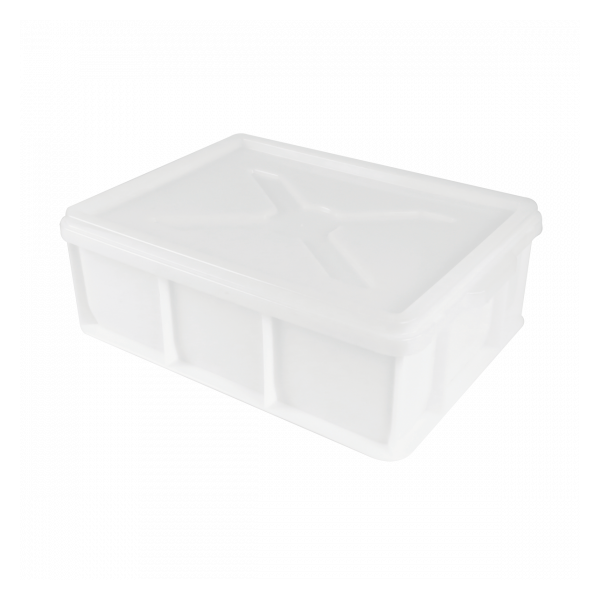Caisse Pleine 400x300x130 - 12L - blanc