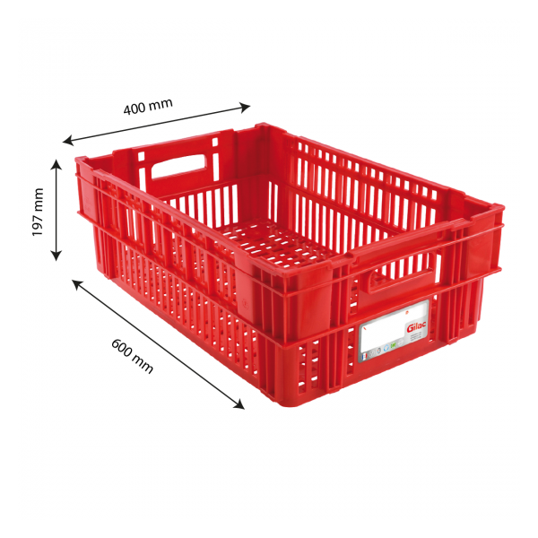 Caisse liaison froide HACCP 37 L - rouge