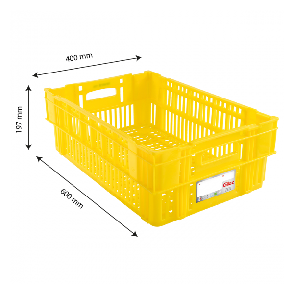 Caisse liaison froide HACCP 37 L - jaune