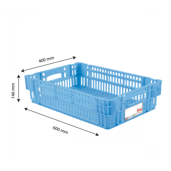 Caisse liaison froide HACCP 27 L - bleu