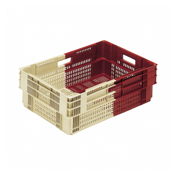 Caisse liaison froide bicolore 35 L - bordeaux/ivoire