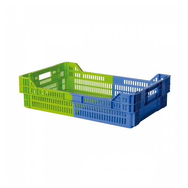 Caisse liaison froide bicolore 27 L - bleu/vert