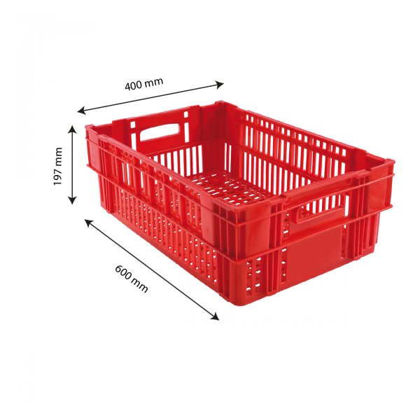 Caisse liaison froide 37 L - rouge