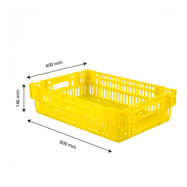 Caisse liaison froide 27 L - jaune