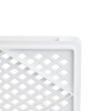 Caisse finement ajourée avec poignées 600 x 400 x 125 mm - 22 L - blanc