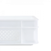 Caisse finement ajourée 600 x 400 x 100 mm 18 L - blanc
