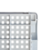 Caisse ajourée empilable emboîtable 600 x 400 x 200 mm - 30 L - gris